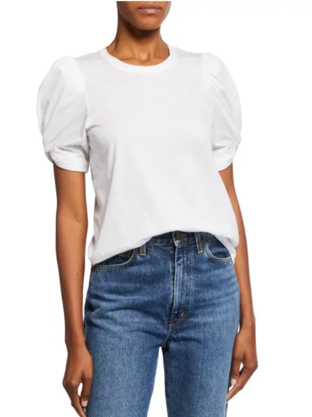 A.L.C. Kati Twisted Puff Sleeve Top